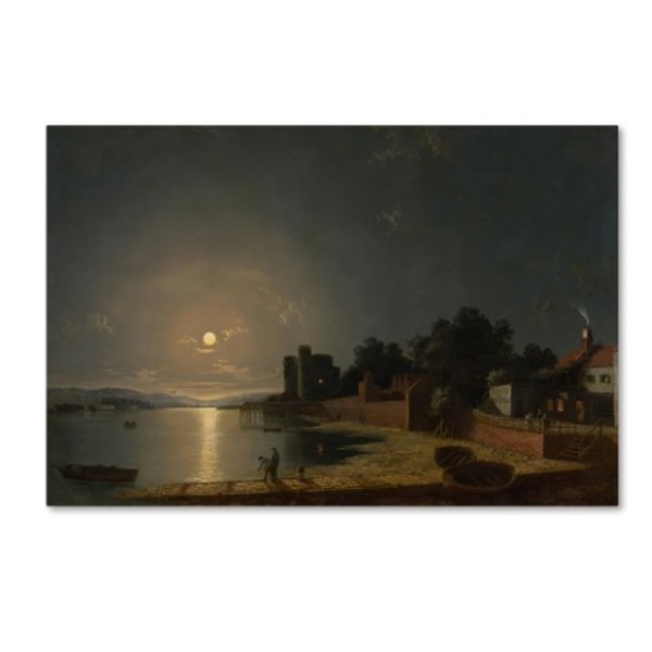 Trademark Fine Art Henry Pether 'Upnor Castle In Kent' Canvas Art, 30x47 AA00348-C3047GG